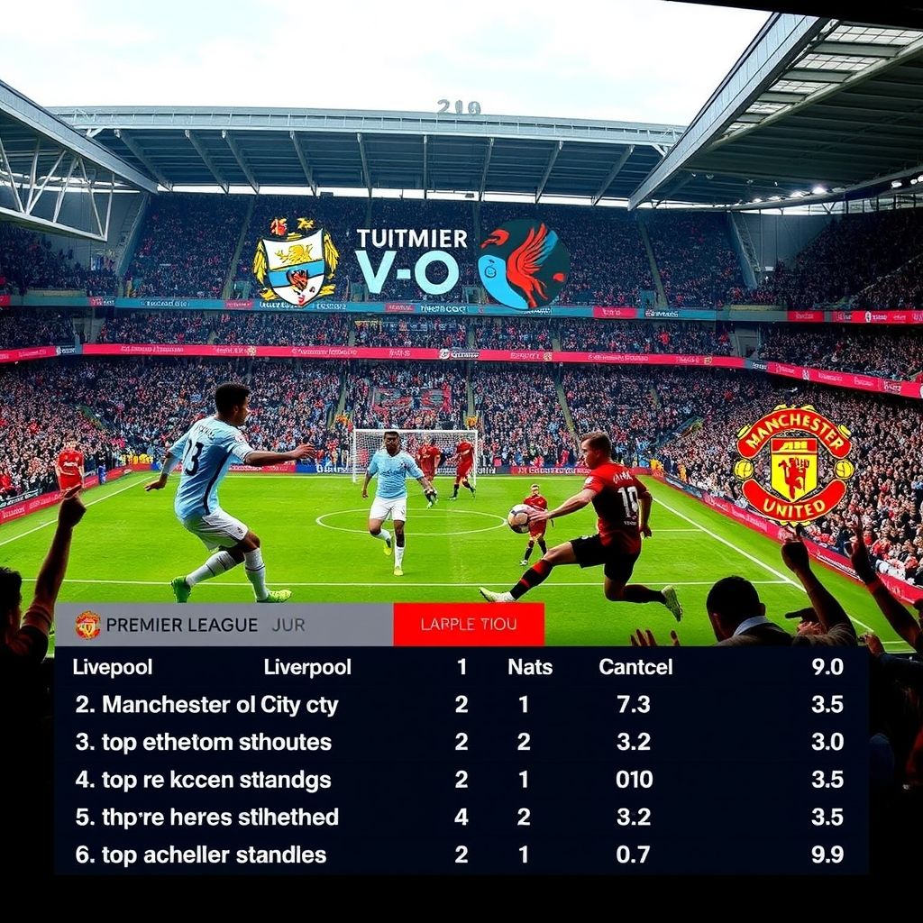 曼城3-0击败曼联，力压利物浦登顶英超积分榜