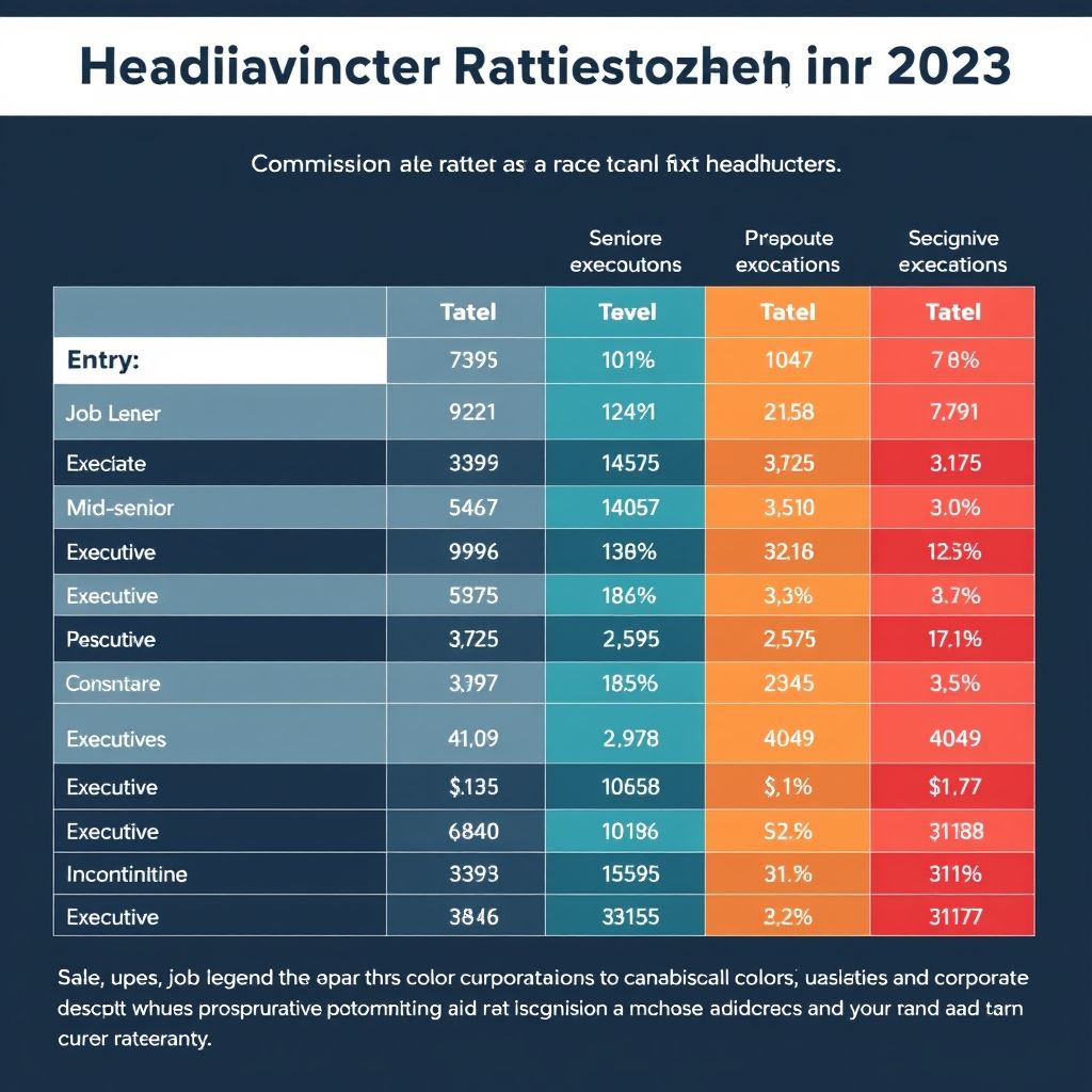 猎头提成比例对照表2023，猎头行业提成怎么算