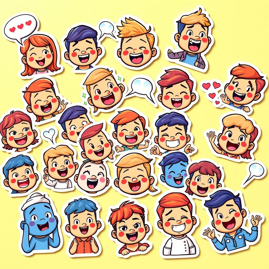 体验丰富的贴纸和表情包，聊天更精彩，emjoin表情贴纸 - LINE下载-LINE下载