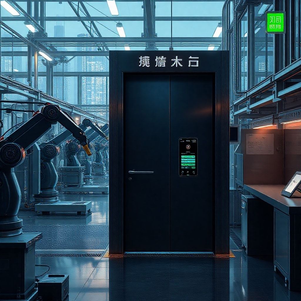 重庆感应门生产厂家：以科技守护门前安全(图1)