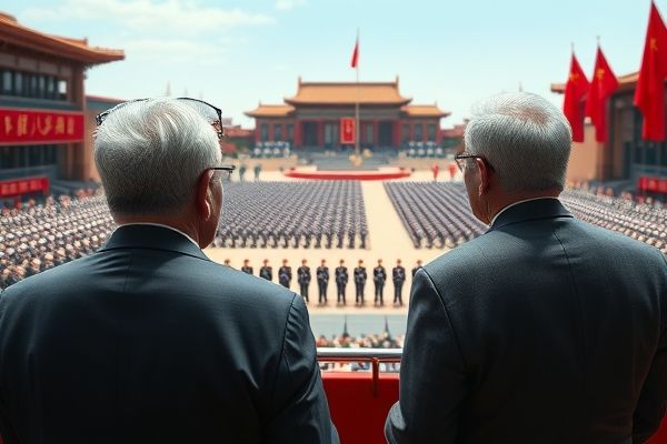 73岁唐国强和61岁刘劲观礼九三阅兵，唐国强刘劲主演大型史诗电视连续剧