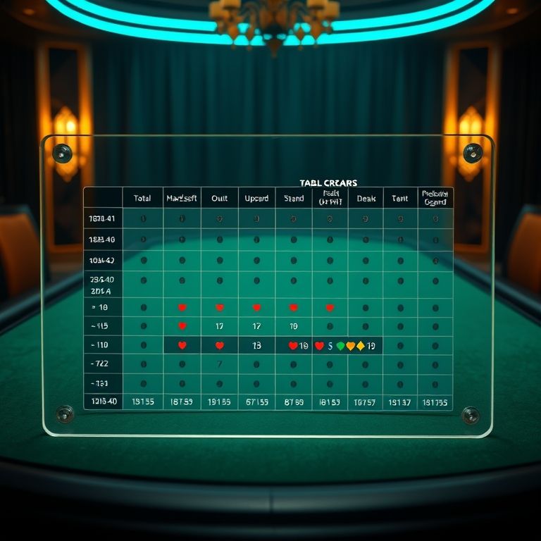 blackjack tabla de probabilidades
