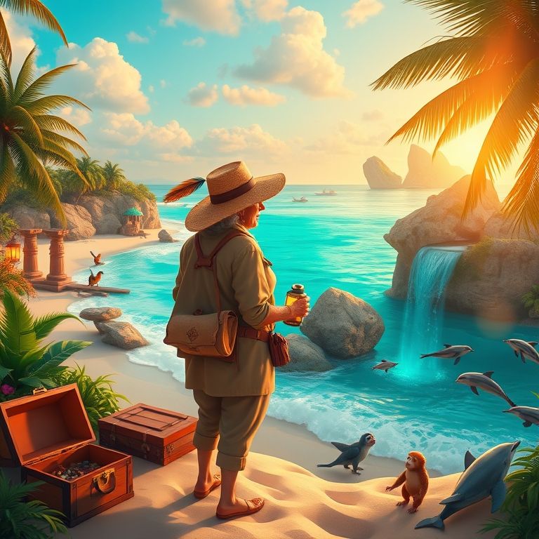 Juegos de Granny in Paradise: Aventura Única
