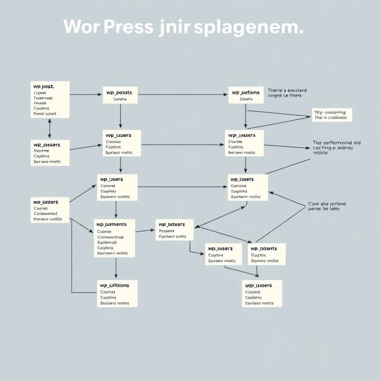 WordPress数据库E-R图解析：核心表结构及其关系详解