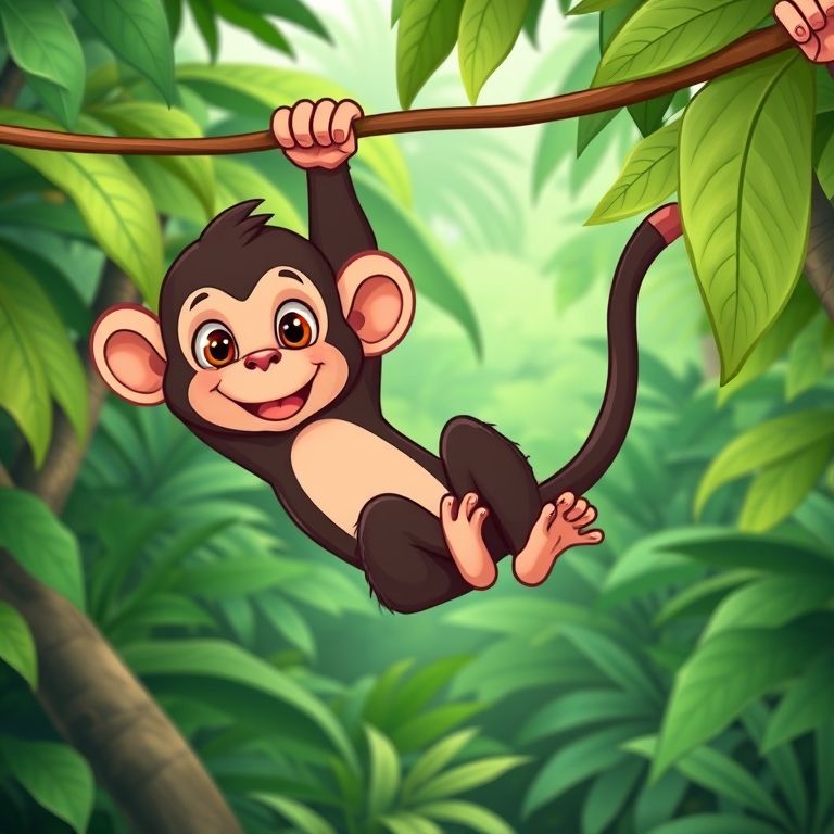 Jungle Monkey PNG: Descarga Gratis