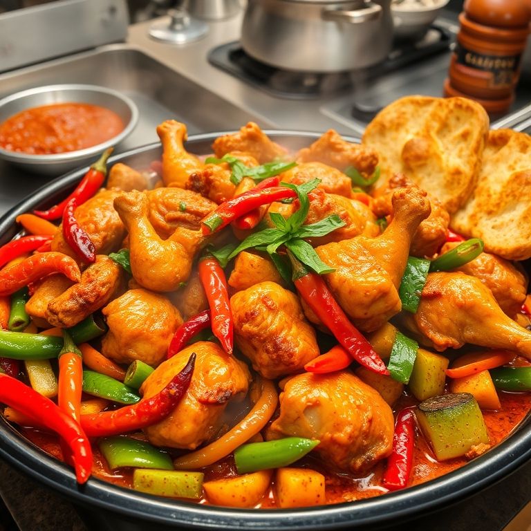 大盘鸡的家常做法：在家轻松做出香辣飘香的经典美味