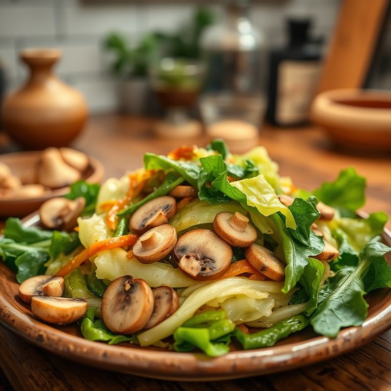 香菇油菜的家常做法：简单好吃的健康绿菜新体验