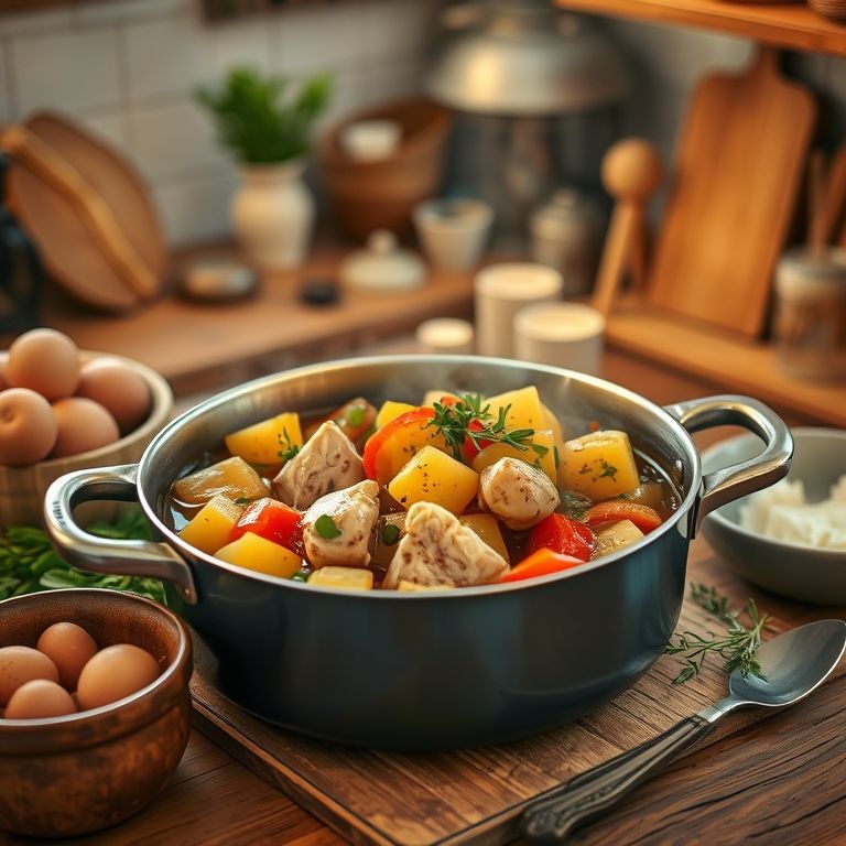 土豆炖鸡块的家常做法——一道暖人心的美味佳肴