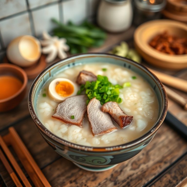 传统家常皮蛋瘦肉粥的秘制做法，简单又营养